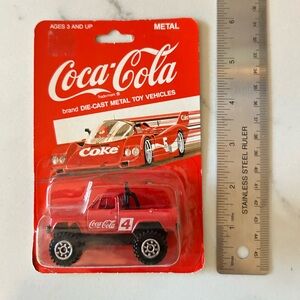 Coca Cola Red Die-Cast Metal Toy Vehicle Pick-up Truck